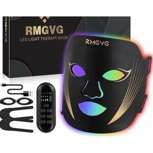 RMGVG LED Light Therapy Mask*Skin Rejuvenation*Remote Ctl*Straps*USB Cable*NWB